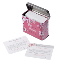 Devotional Cards in a Tin: Joy in His Presence, For Women, 75 Double Sided Cards