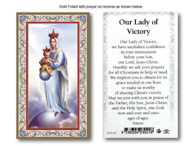 Holy Card 734 - OL of Victory | Gatto Christian Shop