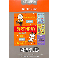 Boxed Cards Birthday - Peanuts