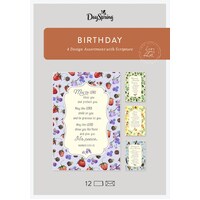 Boxed Cards Birthday Country Patterns