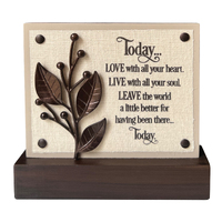 Wildflower Wood Plaque - Today