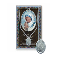 Biography Leaflet with Pendant - Saint Teresa Calcutta