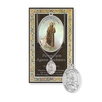 Biography Leaflet with Pendant - Saint Rocco