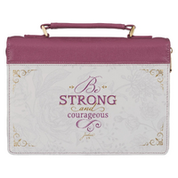 Bible Cover Medium: Be Strong and Courageous 
