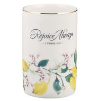 Ceramic Vase:  Rejoice Always