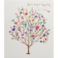 Card - With Deepest Sympathy Floral