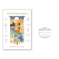 Card - Living Mass Intention  Hand Crafted