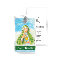 Saint Brigid Prayer and Medal Card