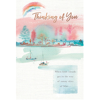 Card - Thinking Of You Boat/Trees