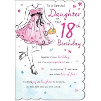 Card - Birthday Daughter 18th (Dress)