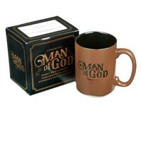 Ceramic Mug: Man of God, Brown/Black (414ml)