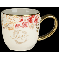 Ceramic Mug: Love, Gold Foil Accents (355ml)