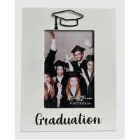 Graduation Photo Frame with Hat Motif