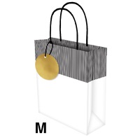 Gift Bag Medium - Thin Stripes on White