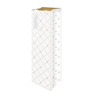 Gift Bag Bottle - Quilted Pearl