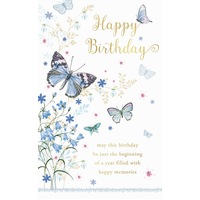 Card - Happy Birthday Butterflies