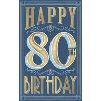 Card - Happy 80th Birthday