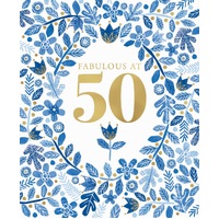 Card - Fabulous at 50 Birthday