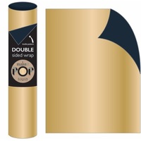 Roll Wrap - Solid Gold on Charcoal (2m)