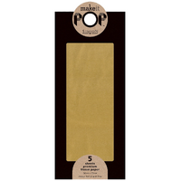 Tissue Paper 5 Sheets - Gold Metallic