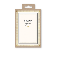 Notecards Box of 10 - Thank You w/Heart