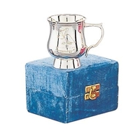 Christening Georgian Mug - Blue Box