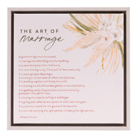 Wedding Art of Marriage Canvas