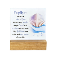 Fleur Ceramic Plaque - Baptism