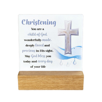 Fleur Ceramic Plaque - Christening