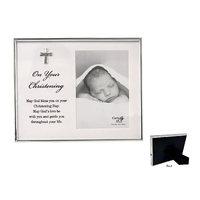 Christening Silver Photo Frame