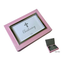 Christening Keepsake Box - Pink