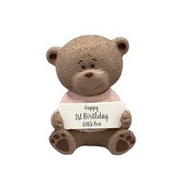 Teddy Moments Bear - Happy 1st Birthday Little One Pink