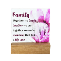 Fleur Ceramic Plaque - Family