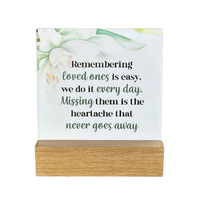 Fleur Ceramic Plaque - Love Ones