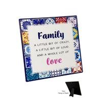 Amalfi Ceramic Plaque - Family