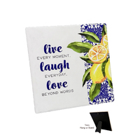 Amalfi Ceramic Magnet - Live, Laugh, Love