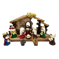 Kiddie Nativity Set w/Stable - 45mm