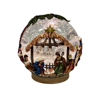 Nativity Set Water Ball Globe w/LED