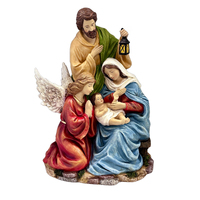 Holy Family Nativity Scene w/Angel