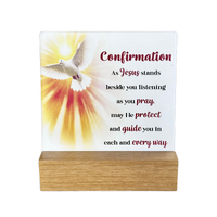 Fleur Ceramic Plaque - Confirmation