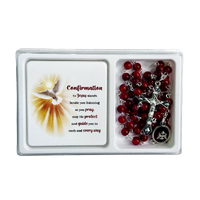 Confirmation Rosary and Plaque Set