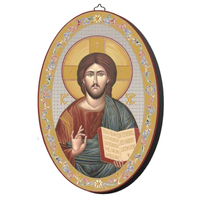 Icon Oval Wood Plaque - Christ the Teacher