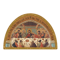 Icon Arch Wood Plaque - Last Supper