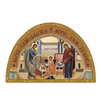 Icon Arch Wood Plaque - Holy Family
