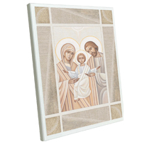 Wooden Plaque Holy Family