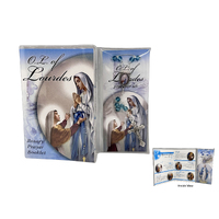 Rosary Beads and Rosary Book Set - Our Lady of Lourdes