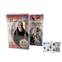 Rosary Beads and Rosary Book Set - Saint Benedict