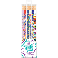 2B Pencils with erasers (Pack of 12): various designs