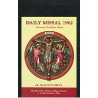 Daily Missal 1962, Genuine Leather, Black