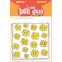 Sunbeam Smiles (6 Sheets, 102 Stickers) (Stickers Faith That Sticks Series)